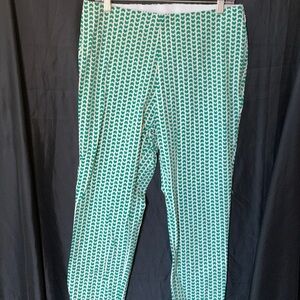 A New Day Green and White Patterned Pants